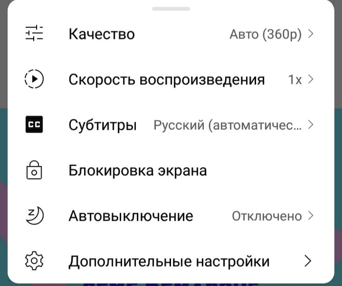 Выходит вот это.нажимаешь на "Субтитры".