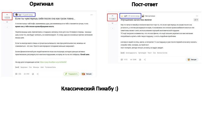 Ответ на пост «Улучшение качества жизни»