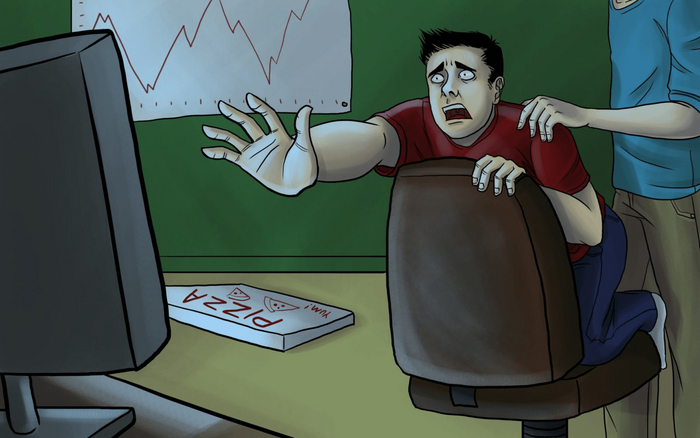 Изображение игровой зависимости.