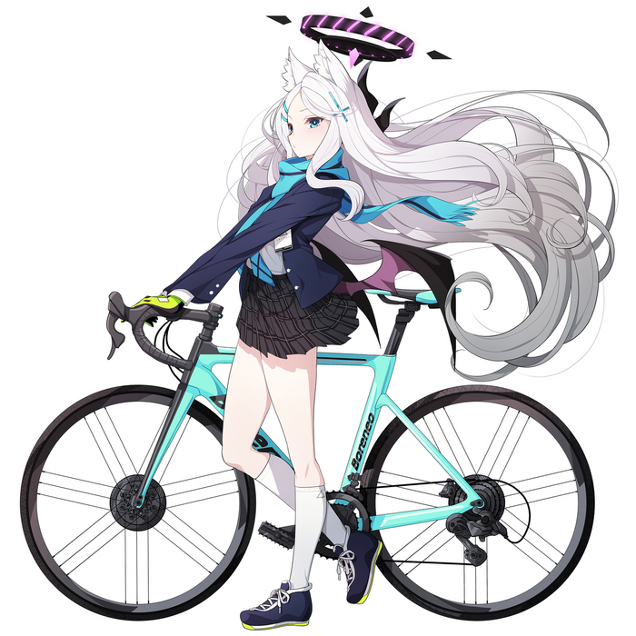 ... ? , Anime Art, Blue Archive, Sorasaki Hina, Sunaookami Shiroko, Animal Ears,  
