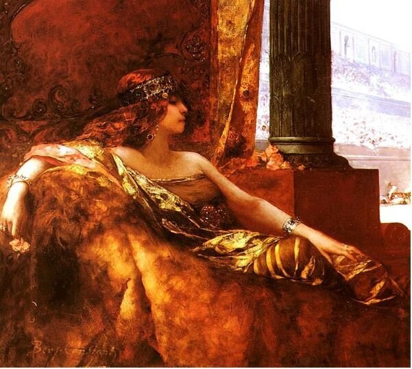 Художник Жан-Жозеф Бенжамен-Констан "Императрица Феодора в ложе цирка".