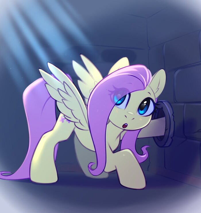 Подозрительная дырка в стене? Нужно срочно засунуть в неё своё копыто!