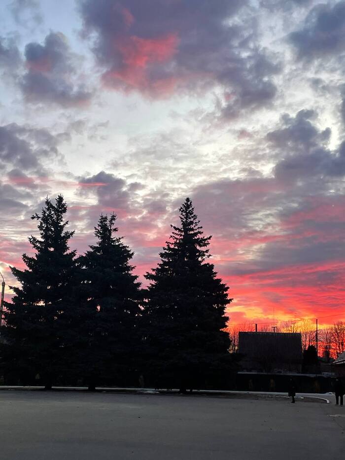 Закат над городом