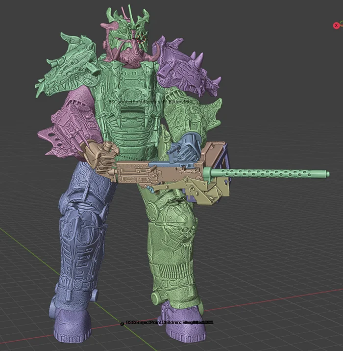 Horsemen of the Apocalypse - War. Power Armor - My, 3D печать, 3D modeling, Painting, 3D printer, Figurines, Fallout, Power armor, Fallout 76, Stl, Longpost