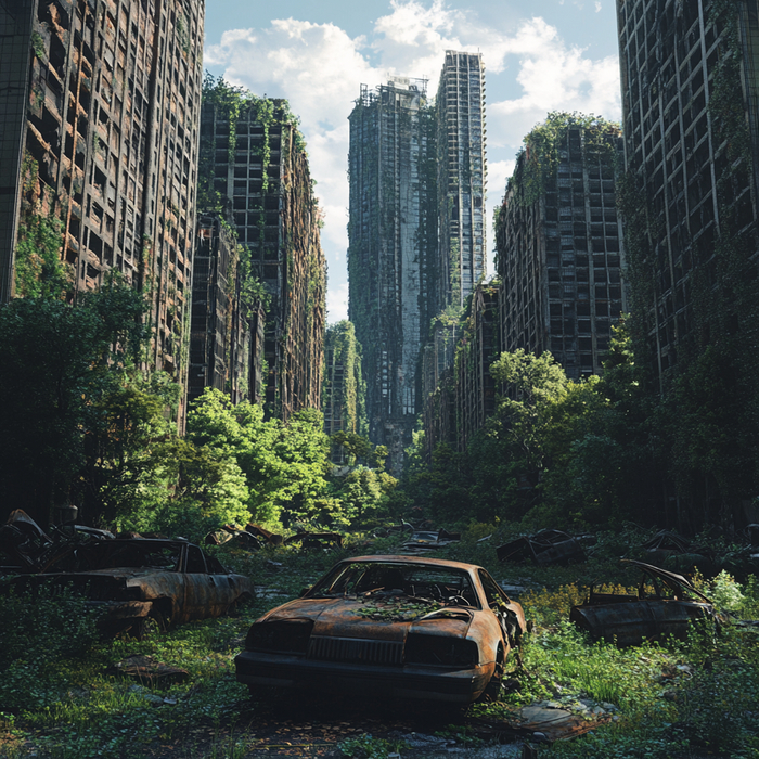 Мир после нас Киберпанк, Постапокалипсис, Будущее, Картинки, Длиннопост