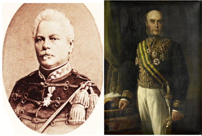 Генерал Йохан Арнем Рудольф Кёлер и генерал-губернатор Джеймс Лоудон.