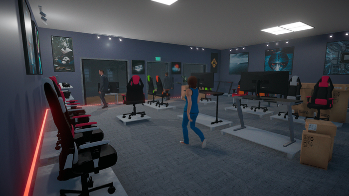 Скриншот из игры "Gamer Shop Simulator".