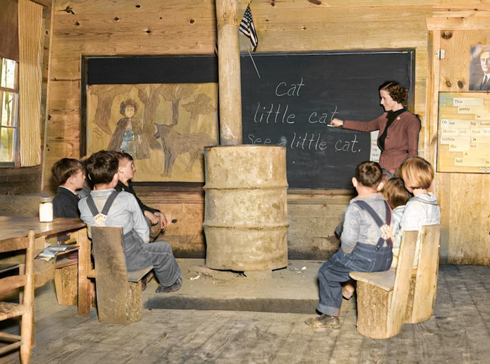 Подборка интересных и необычных фотографий из США. 20 раскрашенных фотографий ХХ века. Часть XV Старое фото, Историческое фото, Фотография, США, 20 век, Колоризация, Длиннопост