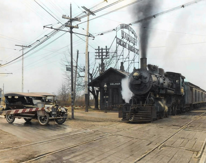 Подборка интересных и необычных фотографий из США. 20 раскрашенных фотографий ХХ века. Часть XV Старое фото, Историческое фото, Фотография, США, 20 век, Колоризация, Длиннопост