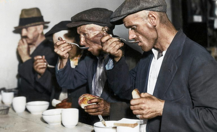 Подборка интересных и необычных фотографий из США. 20 раскрашенных фотографий ХХ века. Часть XV Старое фото, Историческое фото, Фотография, США, 20 век, Колоризация, Длиннопост