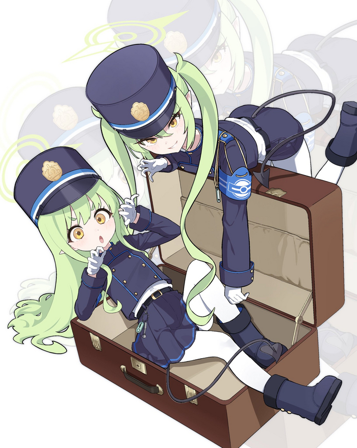   , Anime Art, Blue Archive, Tachibana Hikari, Tachibana Nozomi, Loli