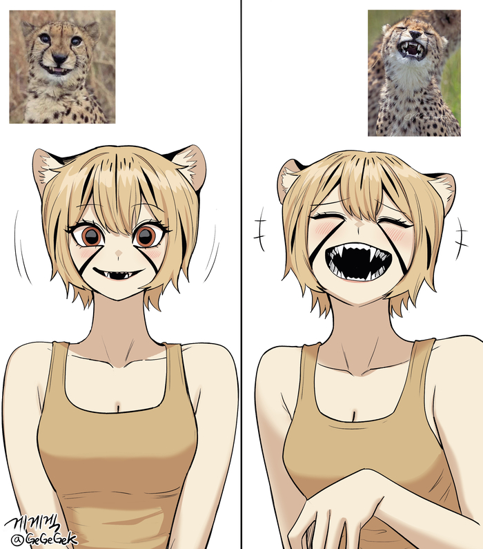    , , Anime Art, , Animal Ears, Gegegekman,  , ,   