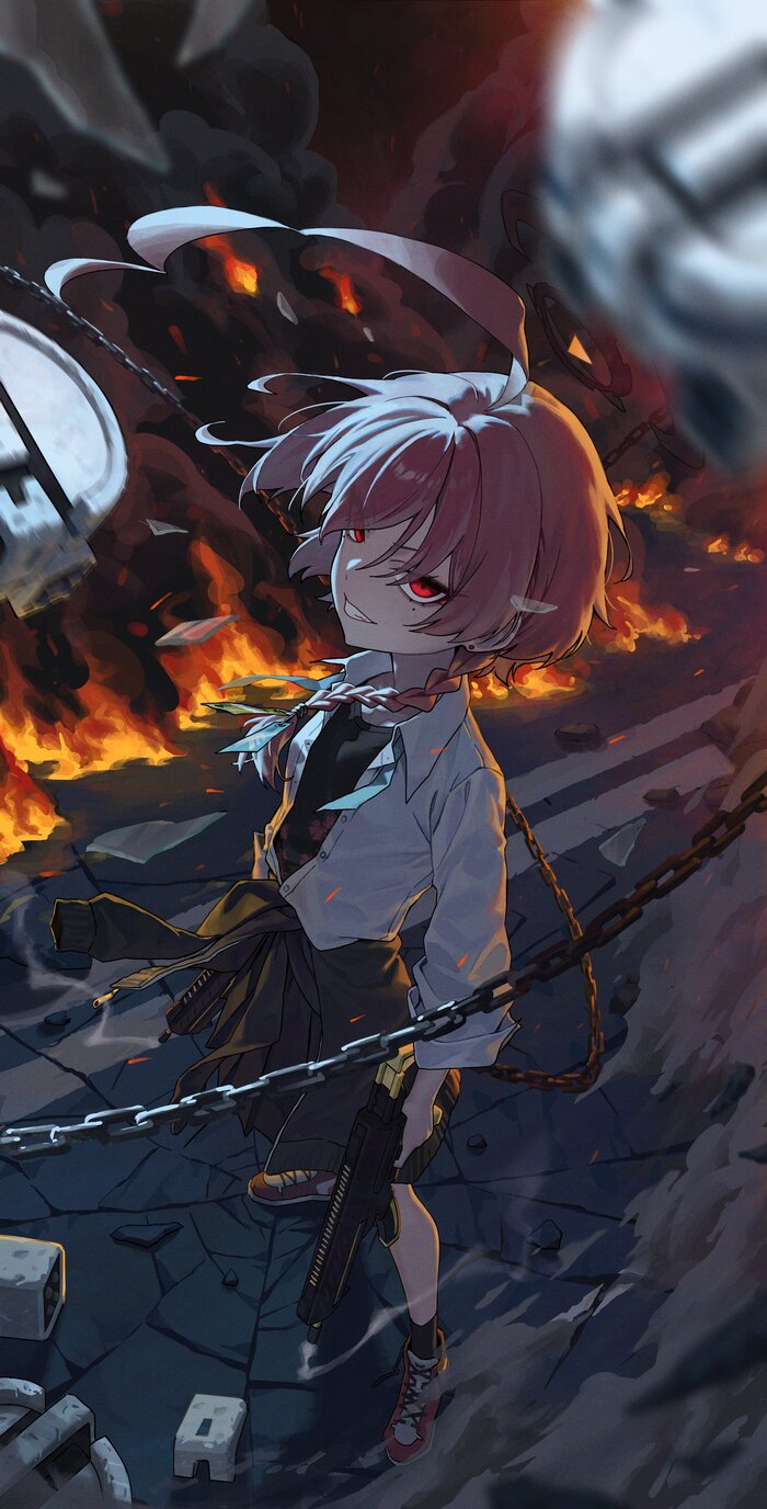  "Double O"  (+     ) , Anime Art, , , Blue Archive, Mikamo Neru, , , 