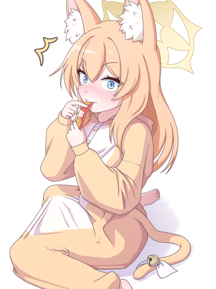 Iochi Mari #005 , Anime Art, Blue Archive, Iochi Mari,  , , ,  , Animal Ears, , , 