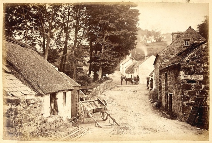 Ирландская деревня, XIX век.