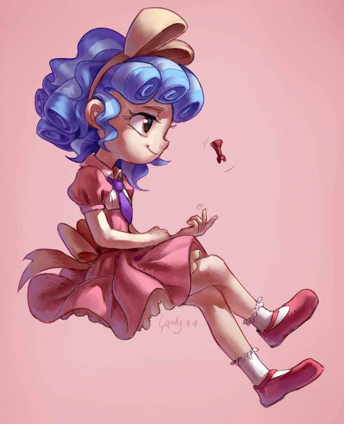 Little Chess Player - My little pony, La-Ndy, Art, Cozy glow, Humanization