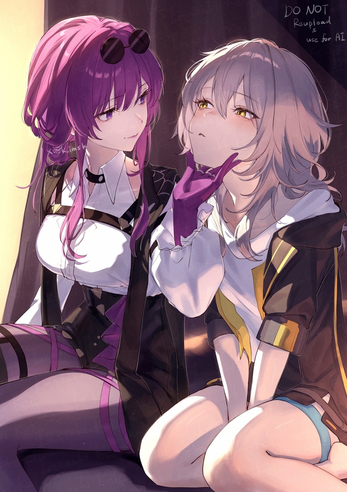 Ara Ara~      ,   , Anime Art, , , Honkai: Star Rail, Kafka (Honkai: Star Rail), Stelle (Honkai: Star Rail), 