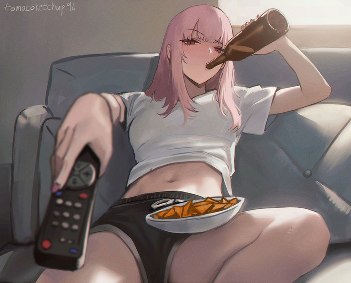     90- , Anime Art, , , Hololive, Mori Calliope, Virtual YouTuber, 