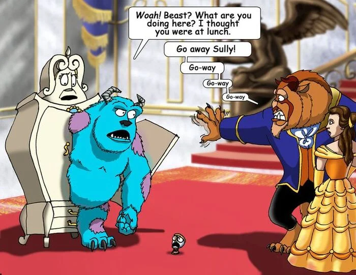 Monsters and Doors are things that don't go together... - Characters (edit), Movies, Humor, Walt disney company, Romance, Bummer, Monster, Animated series, Parody, Screen adaptation, Longpost