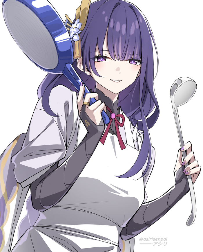  ... , Anime Art, Pixiv, Genshin Impact, Raiden Shogun (Genshin Impact), Asiri senpai