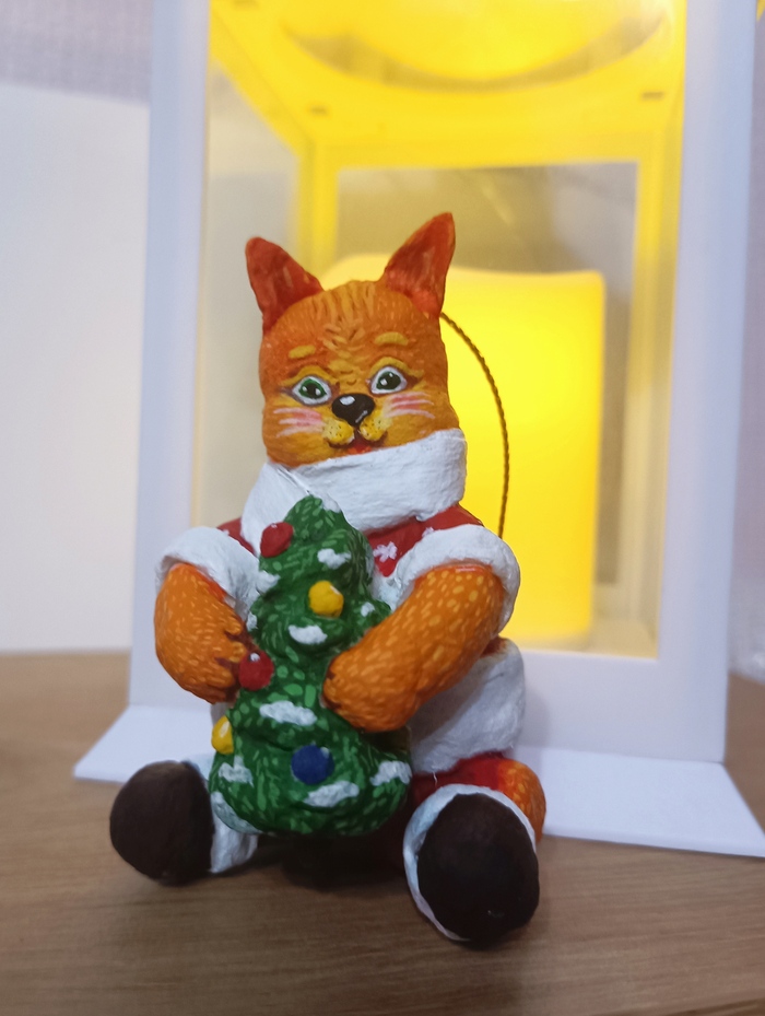 Такой вот рыжий котик получился)