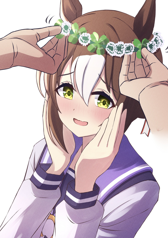 Fine Motion    27.01 , Anime Art, Uma Musume Pretty Derby, Fine Motion, Animal Ears, ,  , 