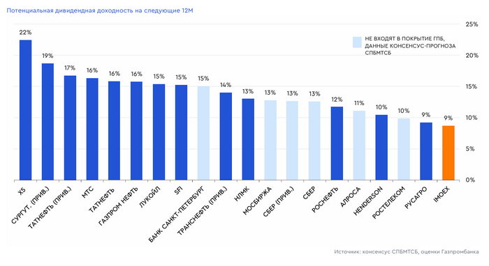 Дивидендные герои российского рынка акций