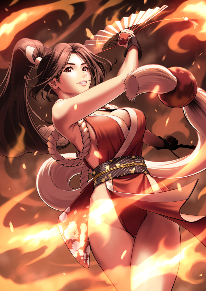 Mai Shiranui Mai Shiranui, The King of Fighters, Pixiv, Anime Art, , 