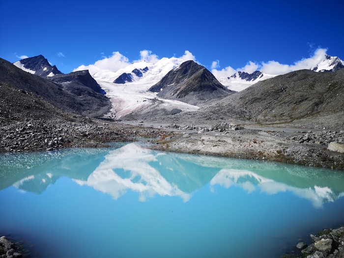 Талдуринский ледник, р.Алтай, лето 2022г