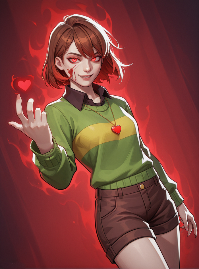 - Chara (Marvel Rivals style)  , Digital,  , , Undertale, 2D, Chara, Marvel, Marvel Rivals, Deltarune, , Stable Diffusion