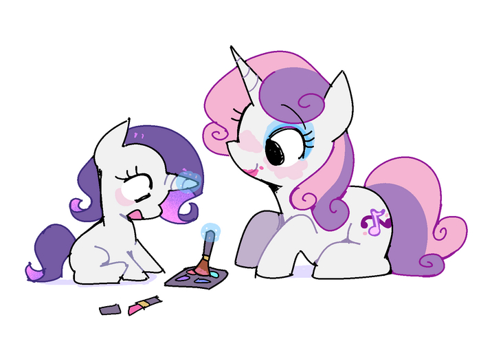  Ѹ    My Little Pony, , Sweetie Belle, Rarity, Syrupyyy