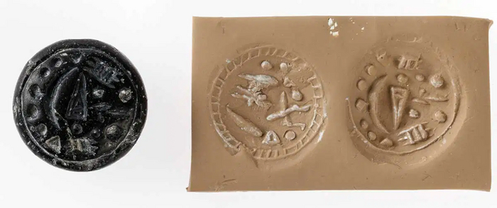 Штамп и печать на лувийском языке, Анатолия (вероятно, Арзаван), поздний бронзовый век, через Музей Восточного института, Чикаго