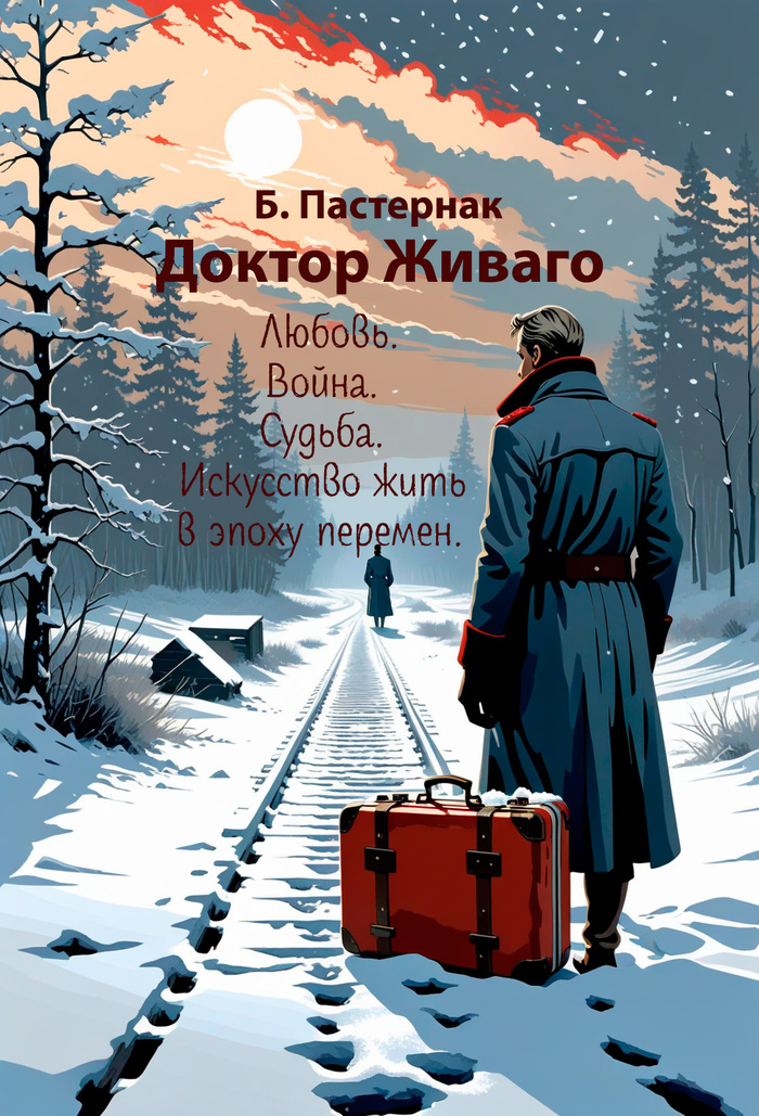 Искусственный интеллект рисует обложки для книг русских классиков