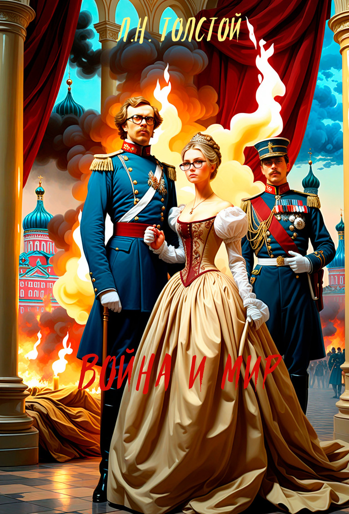 Искусственный интеллект рисует обложки для книг русских классиков