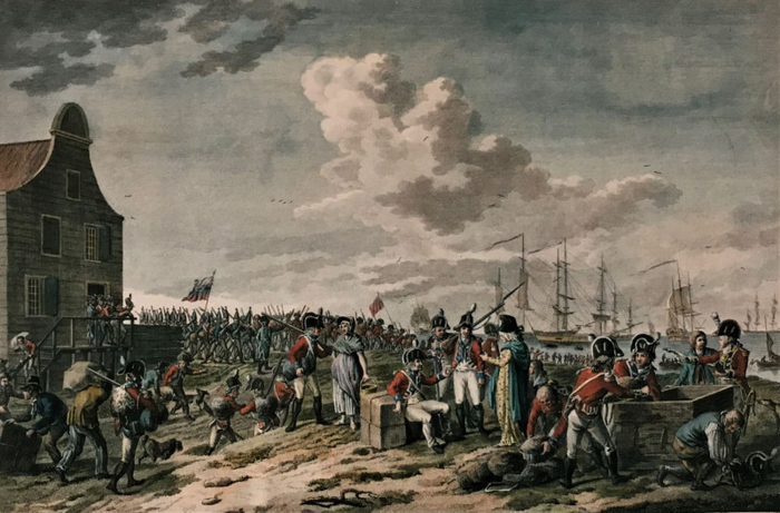 Британские и русские войска отбывают из Голландии, осень 1799.