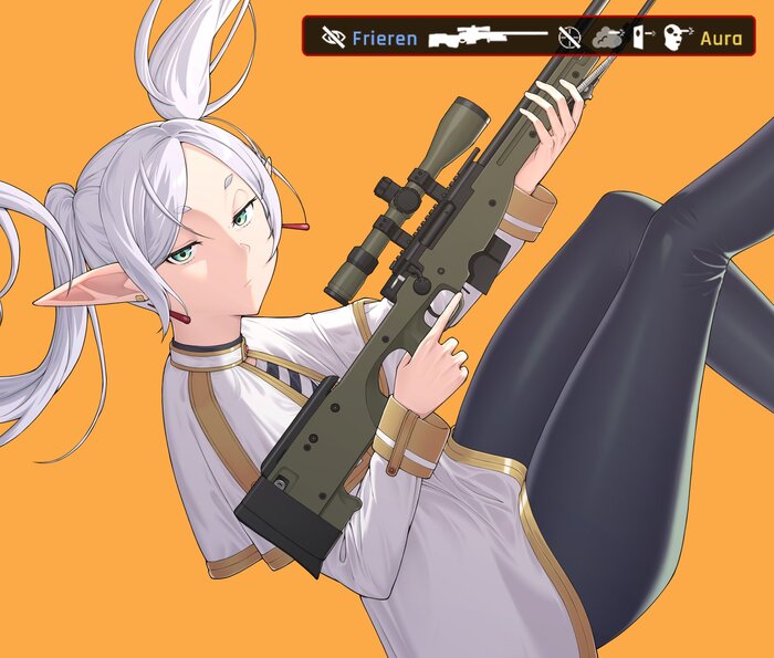     AWP. --) , Anime Art, Frieren, Sousou no Frieren, Counter-strike, CS:GO,  , , 