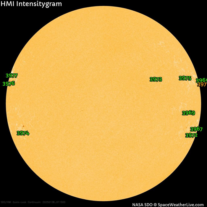    27-28  / NASA; SpaceWeatherLive