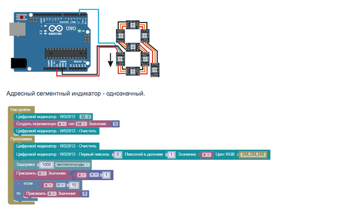 ArduBlock -    4  WS2812  , YouTube,  , Arduino, Ardublock, , , , 