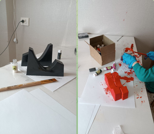 Дить помогал.