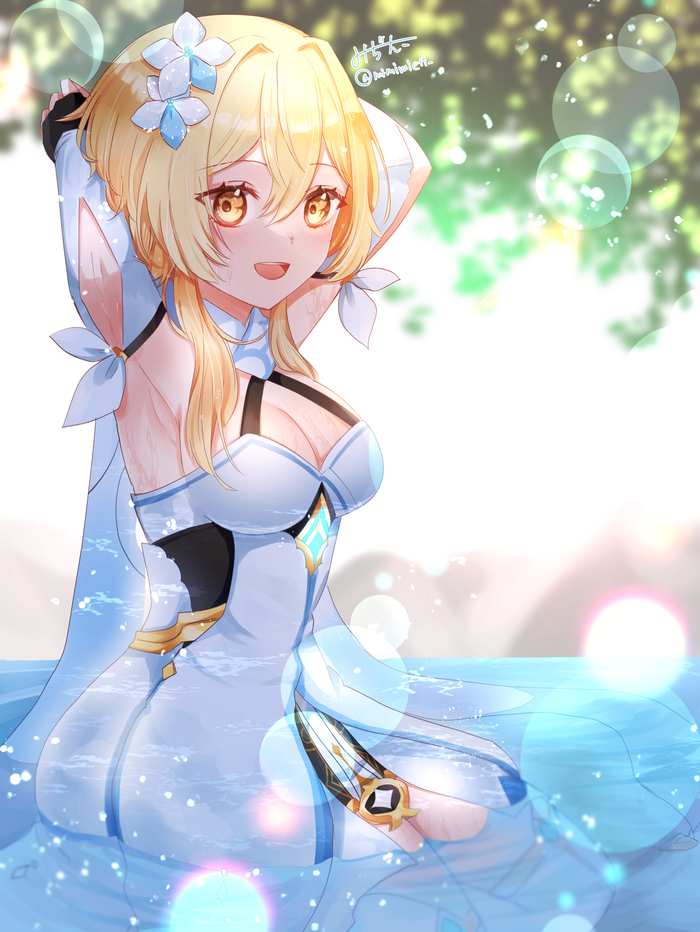    , Anime Art, Lumine (Genshin Impact), Genshin Impact