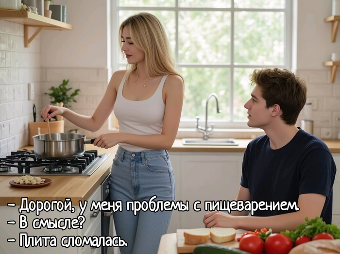 Проблемы с пищеварением Еда, Кулинария, Кухня, Приготовление, Завтрак, Юмор, Картинка с текстом, Арты нейросетей