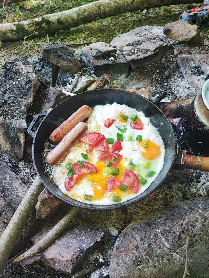 Легкий завтрак перед восхождением.