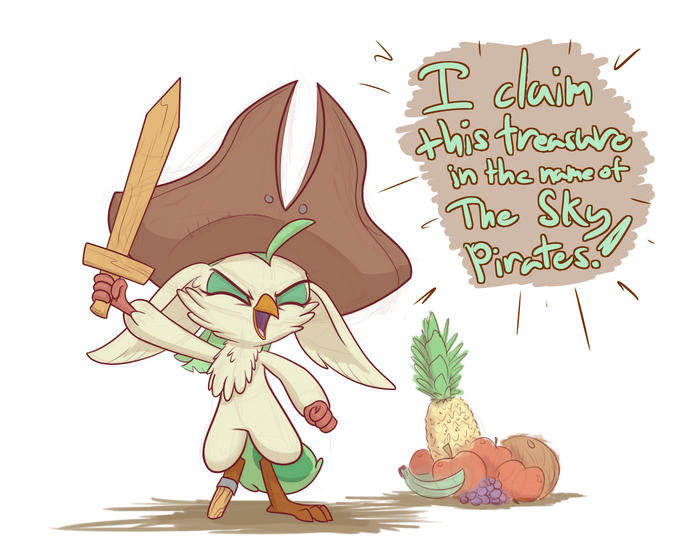 Я объявляю эти сокровища собственностью Небесных Пиратов!