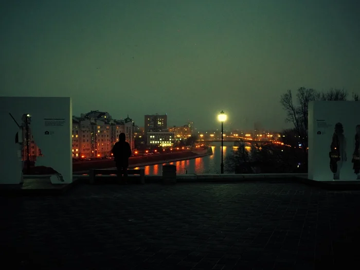 In what is seen, only what is seen - My, Town, Eagle, The photo, Street photography, City walk, Evening, The park, Night city, Bridge, River, Photographer