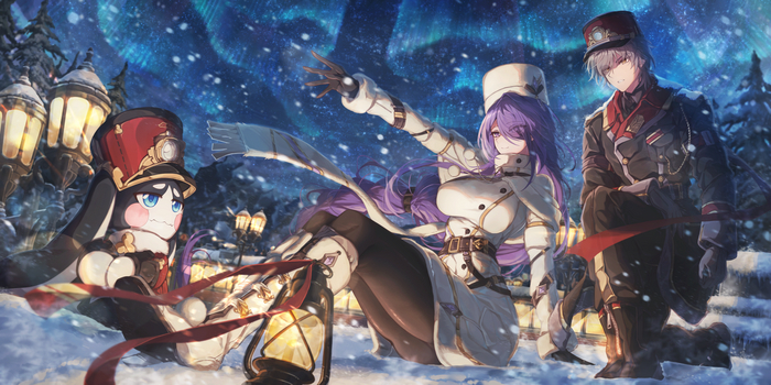       ? , Pixiv, Anime Art, Honkai: Star Rail, Acheron (Honkai: Star Rail), Caelus (Honkai: Star Rail), Pom-Pom (Honkai: Star Rail)
