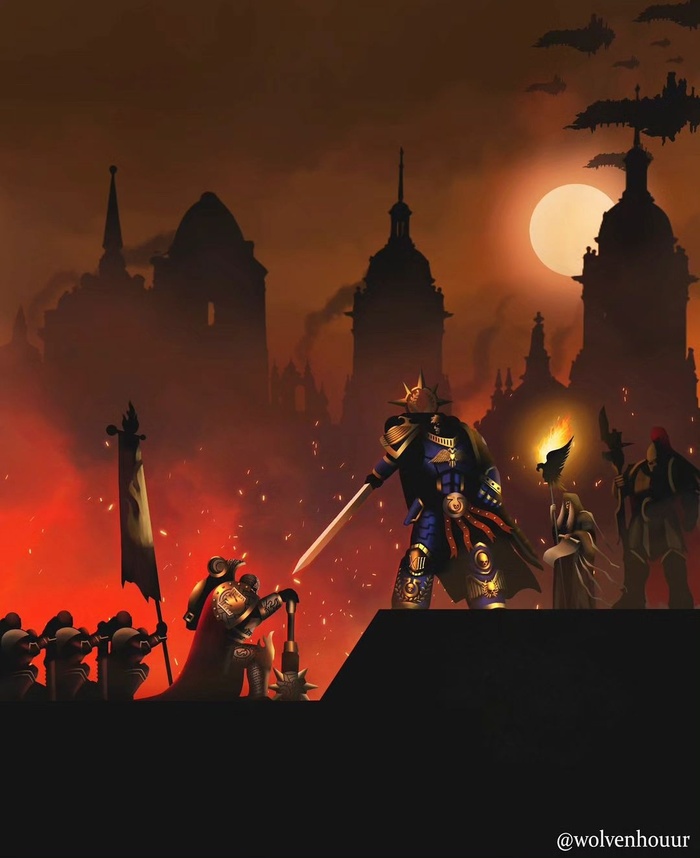   Warhammer, Ultramarines, Roboute Guilliman, Lorgar Aurelian, Word bearers, , Malcador Sigillite