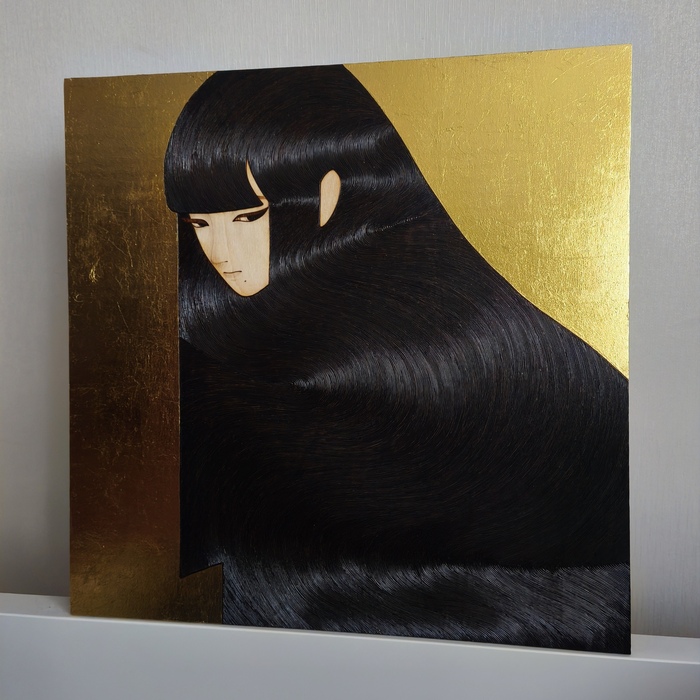 Да-да, все волосы это именно выжигание, а не краска-кисть.