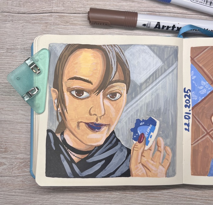 1: я поела дебильную печеньку из планетария и стала готкой (эту краску фиг сотрёшь с губ🥲)