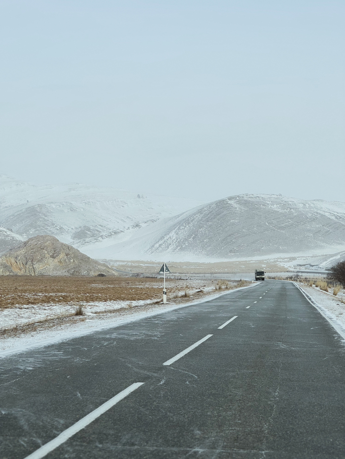Дорога сразу после п. Еланцы в сторону с. Куркут