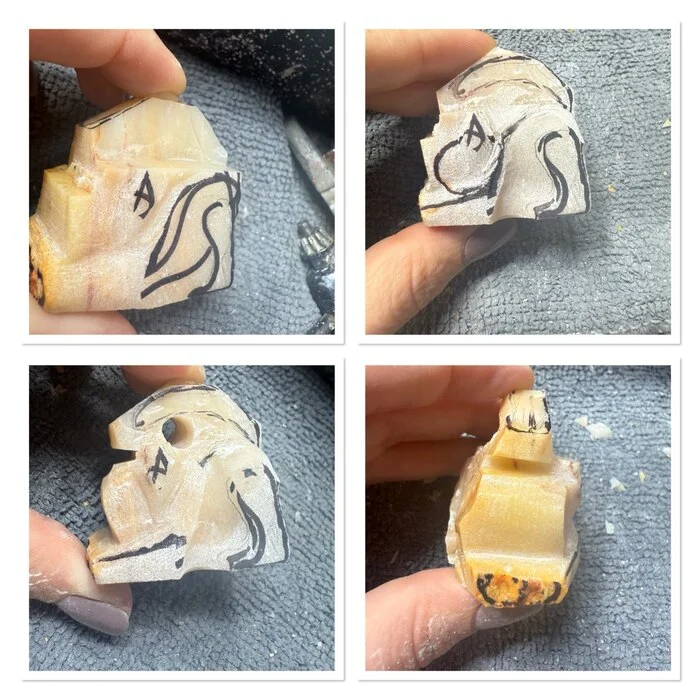 Cat - marble tug - My, Friday tag is mine, Needlework with process, Needlework, With your own hands, Stone carving, Marble, cat, Longpost